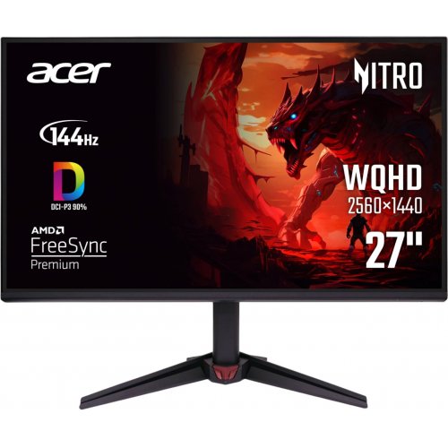 Монітор Acer 27" Nitro VG270UP6bmiipx (UM.HV0EE.609) Black купити в Україні: Київ, Львів, Хмельницький, Тернопіль, Івано-Франківськ | Низька ціна, відгуки, характеристики від TELEMART фото