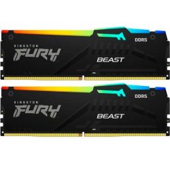 Уценка озу Kingston DDR5 32GB (2x16GB) 5200Mhz FURY Beast RGB (KF552C36BBEAK2-32) (Вскрытая упаковка, 852407)