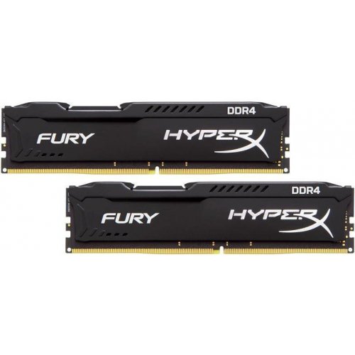 Озп Kingston DDR4 16GB (2x8GB) 3200Mhz HyperX Fury Black (HX432C18FB2K2/16) (Відновлено продавцем, 852415) купити в Україні: Київ, Львів, Хмельницький, Тернопіль, Івано-Франківськ | Перевірка сумісності, низька ціна, відгуки, характеристики від TELEMART фото