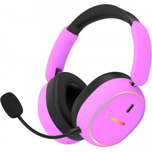 Навушники HATOR Phoenix 2 Wireless (ESH42) Cyber Violet купити в Україні: Київ, Львів, Хмельницький, Тернопіль, Івано-Франківськ | Низька ціна, відгуки, характеристики від TELEMART фото