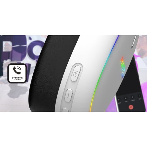 Навушники HATOR Phoenix 2 Wireless (ESH42) Cyber Violet купити в Україні: Київ, Львів, Хмельницький, Тернопіль, Івано-Франківськ | Низька ціна, відгуки, характеристики від TELEMART фото