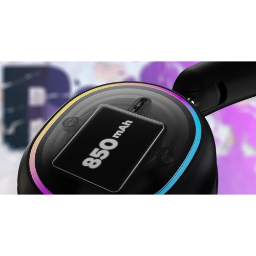 Навушники HATOR Phoenix 2 Wireless (ESH42) Cyber Violet купити в Україні: Київ, Львів, Хмельницький, Тернопіль, Івано-Франківськ | Низька ціна, відгуки, характеристики від TELEMART фото