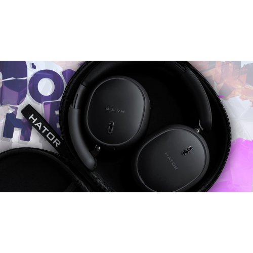 Навушники HATOR Phoenix 2 Wireless (ESH42) Cyber Violet купити в Україні: Київ, Львів, Хмельницький, Тернопіль, Івано-Франківськ | Низька ціна, відгуки, характеристики від TELEMART фото