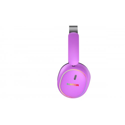 Наушники HATOR Phoenix 2 Wireless (ESH42) Cyber Violet купить в Украине: Киев, Днепр, Харьков, Одесса  | Низкая цена, отзывы, характеристики от TELEMART фото