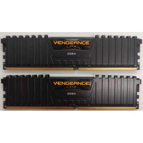Озу Corsair DDR4 32GB (2x16GB) 3600Mhz Vengeance LPX Black (CMK32GX4M2D3600C18) (Восстановлено продавцом, 852450) купить в Украине: Киев, Днепр, Харьков, Одесса  | Проверка совместимости, низкая цена, отзывы, характеристики от TELEMART фото