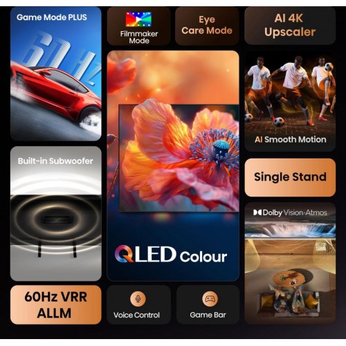 Телевизор Hisense 50" 50A7Q Black купить в Украине: Киев, Днепр, Харьков, Одесса  | Низкая цена, отзывы, характеристики от TELEMART фото