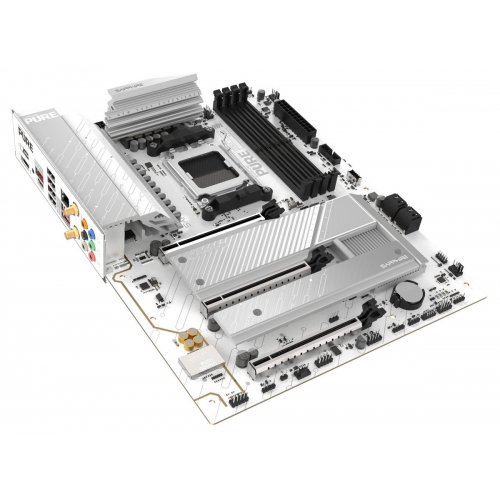 Материнська плата Sapphire PURE B850A WIFI 7 (sAM5, AMD B850) купити в Україні: Київ, Львів, Хмельницький, Тернопіль, Івано-Франківськ | Перевірка сумісності, низька ціна, відгуки, характеристики від TELEMART фото