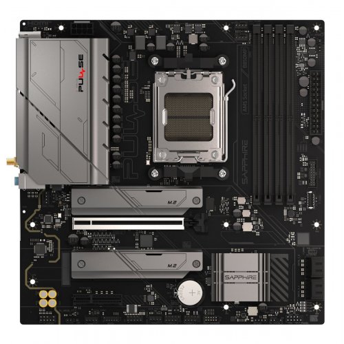 Материнська плата Sapphire PULSE B850M WIFI (sAM5, AMD B850) купити в Україні: Київ, Львів, Хмельницький, Тернопіль, Івано-Франківськ | Перевірка сумісності, низька ціна, відгуки, характеристики від TELEMART фото