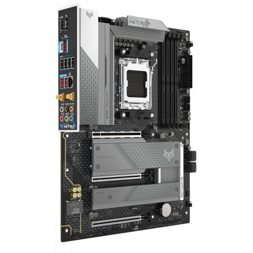 Материнська плата Sapphire NITRO+ B850A WIFI 7 (sAM5, AMD B850) купити в Україні: Київ, Львів, Хмельницький, Тернопіль, Івано-Франківськ | Перевірка сумісності, низька ціна, відгуки, характеристики від TELEMART фото