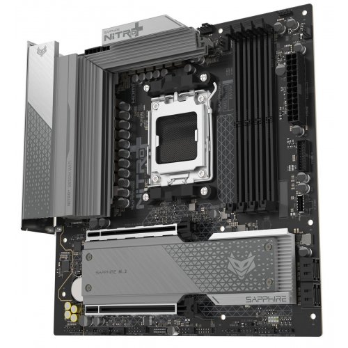 Материнская плата Sapphire NITRO+ B850M WIFI (sAM5, AMD B850) купить в Украине: Киев, Днепр, Харьков, Одесса  | Проверка совместимости, низкая цена, отзывы, характеристики от TELEMART фото
