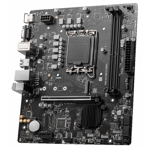 Уцінка материнська плата MSI PRO H610M-E DDR4 (s1700, Intel H610) (Розкрита упаковка, 852623) купити в Україні: Київ, Львів, Хмельницький, Тернопіль, Івано-Франківськ | Перевірка сумісності, низька ціна, відгуки, характеристики від TELEMART фото