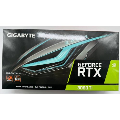 Видеокарта Gigabyte GeForce RTX 3060 Ti Eagle OC D6X 8192MB (GV-N306TXEAGLE OC-8GD) (Восстановлено продавцом, 852627) купить в Украине: Киев, Днепр, Харьков, Одесса  | Проверка совместимости, низкая цена, отзывы, характеристики от TELEMART фото