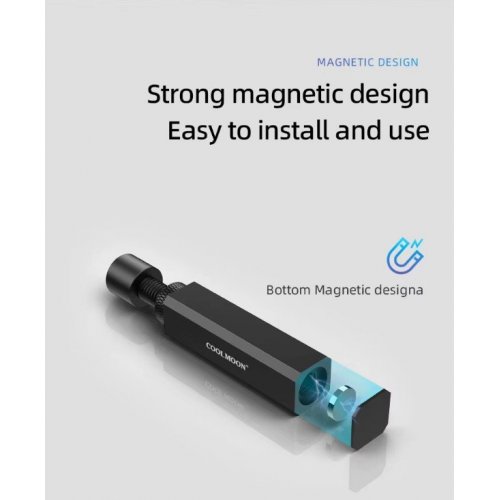 Уцінка тримач до відеокарти Coolmoon GH50 Black (Розкрита упаковка, 852636) купити в Україні: Київ, Львів, Хмельницький, Тернопіль, Івано-Франківськ | Низька ціна, відгуки, характеристики від TELEMART фото