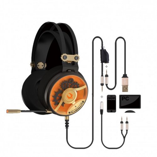 Купить Наушники A4Tech Bloody M660 MOCI Gold/Orange - цена в Харькове, Киеве, Днепре, Одессе
в интернет-магазине Telemart фото