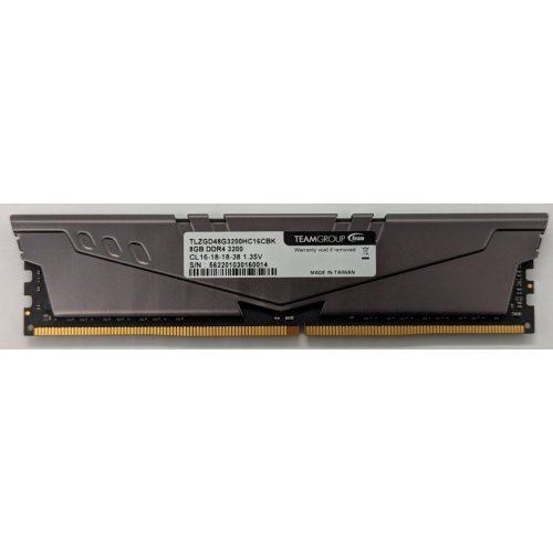 Озу Team DDR4 8GB 3200Mhz Vulcan Z Gray (TLZGD48G3200HC16FBK) (Восстановлено продавцом, 852693) купить в Украине: Киев, Днепр, Харьков, Одесса  | Проверка совместимости, низкая цена, отзывы, характеристики от TELEMART фото