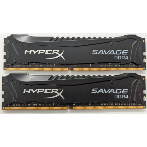 Озу Kingston DDR4 16GB (2x8GB) 2800Mhz HyperX Savage Black (HX428C14SB2K2/16) (Восстановлено продавцом, 852695) купить в Украине: Киев, Днепр, Харьков, Одесса  | Проверка совместимости, низкая цена, отзывы, характеристики от TELEMART фото