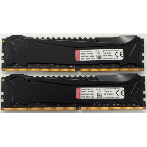 Озу Kingston DDR4 16GB (2x8GB) 2800Mhz HyperX Savage Black (HX428C14SB2K2/16) (Восстановлено продавцом, 852695) купить в Украине: Киев, Днепр, Харьков, Одесса  | Проверка совместимости, низкая цена, отзывы, характеристики от TELEMART фото