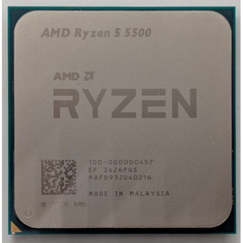 Процесор AMD Ryzen 5 5500 3.6(4.2)GHz 16MB sAM4 Tray (100-000000457) (Відновлено продавцем, 852701) купити в Україні: Київ, Львів, Хмельницький, Тернопіль, Івано-Франківськ | Перевірка сумісності, низька ціна, відгуки, характеристики від TELEMART фото