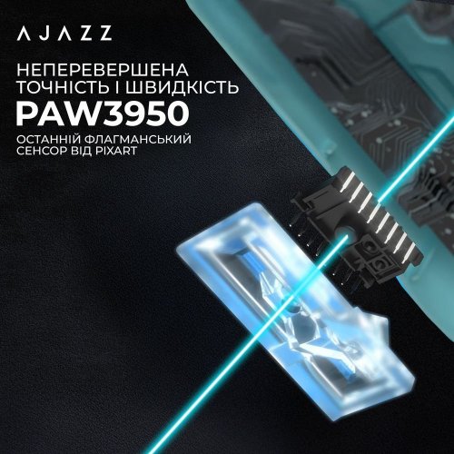 Уцінка миша Ajazz AJ159 APEX Wireless (AJM159-A-BLUE) Blue (Розкрита упаковка, 852711) купити в Україні: Київ, Львів, Хмельницький, Тернопіль, Івано-Франківськ | Низька ціна, відгуки, характеристики від TELEMART фото