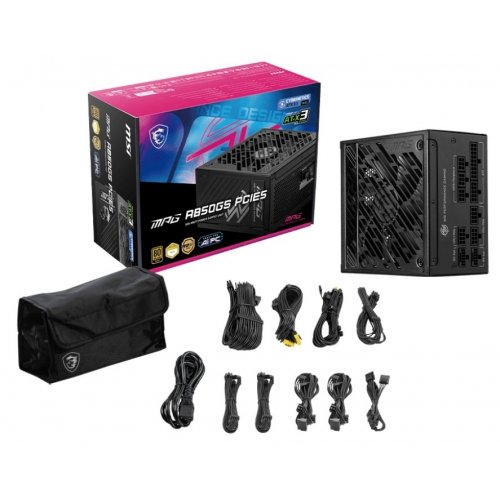 Уценка блок питания MSI MPG 850W PCIE5 (A850GS PCIE5) (Вскрытая упаковка, 852730) купить в Украине: Киев, Днепр, Харьков, Одесса  | Проверка совместимости, низкая цена, отзывы, характеристики от TELEMART фото