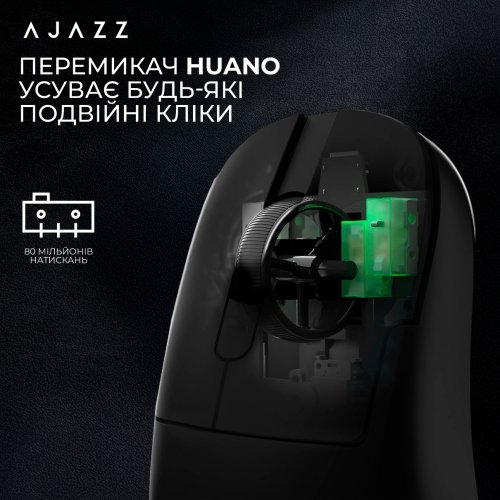 Мышка Ajazz AJ179P MC Wireless (AJ179P-MC-B) Black купить в Украине: Киев, Днепр, Харьков, Одесса  | Низкая цена, отзывы, характеристики от TELEMART фото