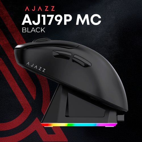 Мышка Ajazz AJ179P MC Wireless (AJ179P-MC-B) Black купить в Украине: Киев, Днепр, Харьков, Одесса  | Низкая цена, отзывы, характеристики от TELEMART фото