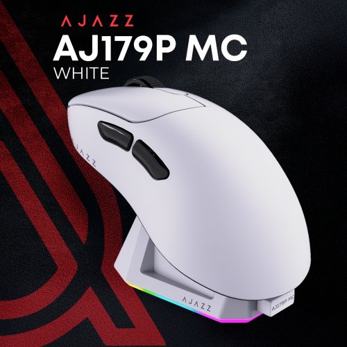 Мышка Ajazz AJ179P MC Wireless (AJ179P-MC-W) White купить в Украине: Киев, Днепр, Харьков, Одесса  | Низкая цена, отзывы, характеристики от TELEMART фото