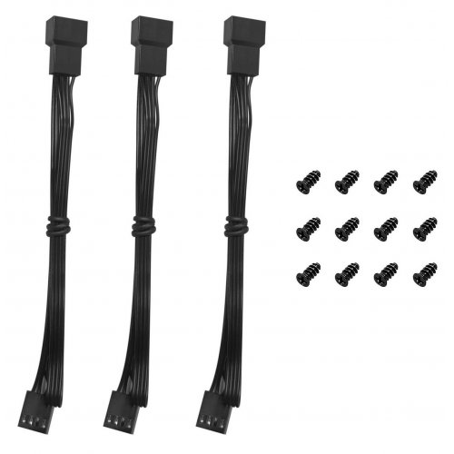 Набор кулеров для корпуса Deepcool FD12 V2 3 in 1 (R-FD12V2-BKNPN3-G) Black купить в Украине: Киев, Днепр, Харьков, Одесса  | Проверка совместимости, низкая цена, отзывы, характеристики от TELEMART фото