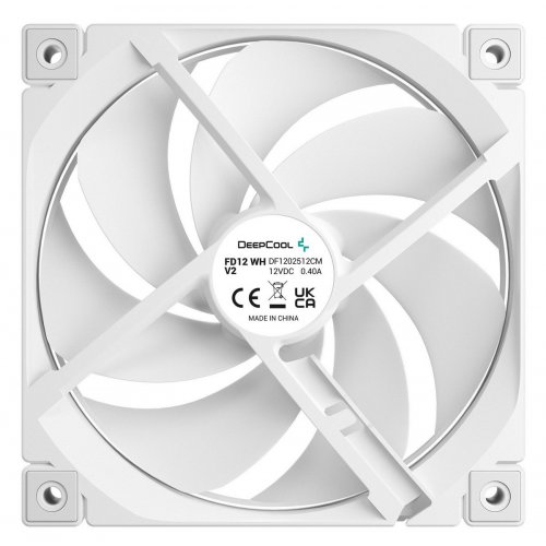 Кулер для корпуса Deepcool FD12 V2 (R-FD12V2-WHNPN1-G) White купить в Украине: Киев, Днепр, Харьков, Одесса  | Проверка совместимости, низкая цена, отзывы, характеристики от TELEMART фото