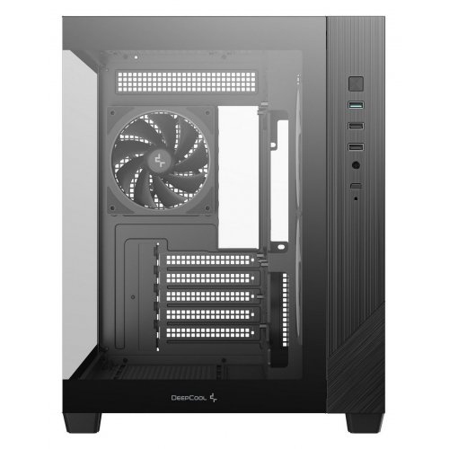 Корпус Deepcool CG330 3F Tempered Glass без БП (R-CG330-BKNGM3-G) Black купить в Украине: Киев, Днепр, Харьков, Одесса  | Проверка совместимости, низкая цена, отзывы, характеристики от TELEMART фото