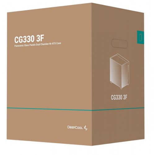 Корпус Deepcool CG330 3F Tempered Glass без БП (R-CG330-BKNGM3-G) Black купить в Украине: Киев, Днепр, Харьков, Одесса  | Проверка совместимости, низкая цена, отзывы, характеристики от TELEMART фото