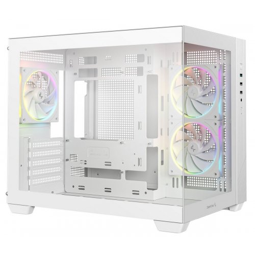 Корпус Deepcool CG330 3F Tempered Glass без БП (R-CG330-WHNGM3-G) White купить в Украине: Киев, Днепр, Харьков, Одесса  | Проверка совместимости, низкая цена, отзывы, характеристики от TELEMART фото