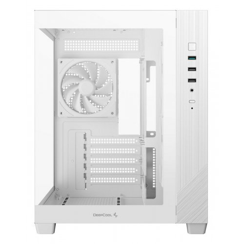 Корпус Deepcool CG330 3F Tempered Glass без БП (R-CG330-WHNGM3-G) White купить в Украине: Киев, Днепр, Харьков, Одесса  | Проверка совместимости, низкая цена, отзывы, характеристики от TELEMART фото