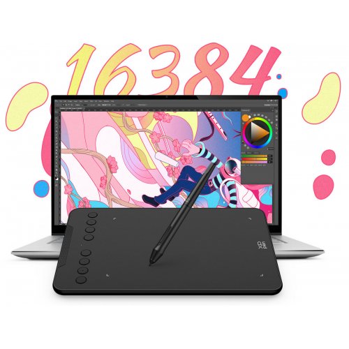 Графический планшет XP-Pen Deco Mini 7 V2 Black купить в Украине: Киев, Днепр, Харьков, Одесса  | Низкая цена, отзывы, характеристики от TELEMART фото