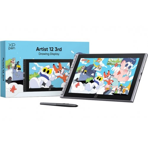 Графический монитор XP-Pen Artist 12 Pen Display (3nd Gen) (CPCD121FH-GR) Grey купить в Украине: Киев, Днепр, Харьков, Одесса  | Низкая цена, отзывы, характеристики от TELEMART фото