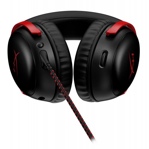 Уцінка навушники HyperX Cloud III (727A9AA) Black/Red (Розкрита упаковка, 852826) купити в Україні: Київ, Львів, Хмельницький, Тернопіль, Івано-Франківськ | Низька ціна, відгуки, характеристики від TELEMART фото