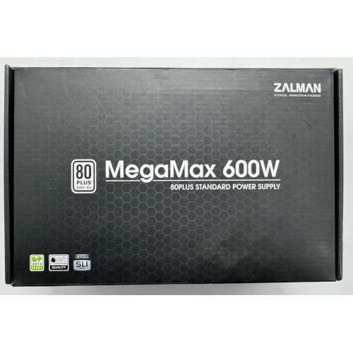 Блок питания Zalman MegaMax TXII 600W (ZM600-TXII) (Восстановлено продавцом, 852828) купить в Украине: Киев, Днепр, Харьков, Одесса  | Проверка совместимости, низкая цена, отзывы, характеристики от TELEMART фото