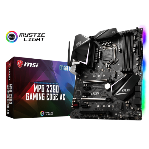Материнська плата MSI MPG Z390 GAMING EDGE AC (s1151-v2, Intel Z390) (Відновлено продавцем, 852840) купити в Україні: Київ, Львів, Хмельницький, Тернопіль, Івано-Франківськ | Перевірка сумісності, низька ціна, відгуки, характеристики від TELEMART фото