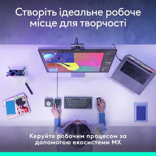 Консоль Logitech MX Creative Console (920-012931) Graphite купить в Украине: Киев, Днепр, Харьков, Одесса  | Низкая цена, отзывы, характеристики от TELEMART фото