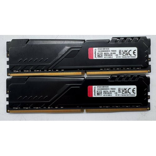 Озп Kingston DDR4 32GB (2x16GB) 3200Mhz FURY Beast Black (KF432C16BB1K2/32) (Відновлено продавцем, 852843) купити в Україні: Київ, Львів, Хмельницький, Тернопіль, Івано-Франківськ | Перевірка сумісності, низька ціна, відгуки, характеристики від TELEMART фото