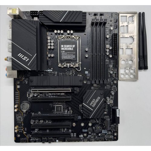 Материнская плата MSI PRO B760-P WIFI DDR4 (s1700, Intel B760) (Восстановлено продавцом, 852851) купить в Украине: Киев, Днепр, Харьков, Одесса  | Проверка совместимости, низкая цена, отзывы, характеристики от TELEMART фото