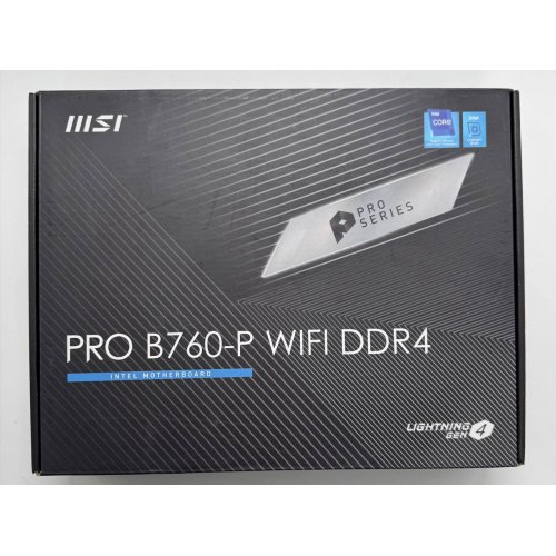 Материнская плата MSI PRO B760-P WIFI DDR4 (s1700, Intel B760) (Восстановлено продавцом, 852851) купить в Украине: Киев, Днепр, Харьков, Одесса  | Проверка совместимости, низкая цена, отзывы, характеристики от TELEMART фото