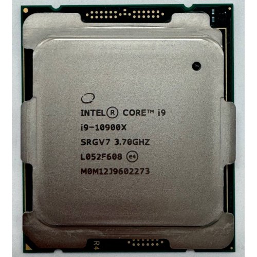 Процессор Intel Core i9-10900X 3.7(4.5)GHz 19.25MB s2066 Tray (CD8069504382100) (Восстановлено продавцом, 852904) купить в Украине: Киев, Днепр, Харьков, Одесса  | Проверка совместимости, низкая цена, отзывы, характеристики от TELEMART фото