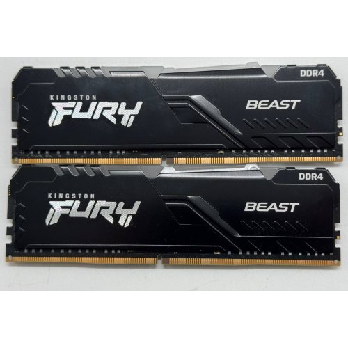 Озп Kingston DDR4 32GB (2x16GB) 3600Mhz FURY Beast RGB Black (KF436C18BBAK2/32) (Відновлено продавцем, 852911) купити в Україні: Київ, Львів, Хмельницький, Тернопіль, Івано-Франківськ | Перевірка сумісності, низька ціна, відгуки, характеристики від TELEMART фото