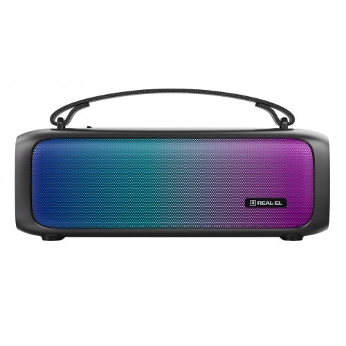 Портативная акустика REAL-EL X-717 (EL121600021) Black купить в Украине: Киев, Днепр, Харьков, Одесса  | Низкая цена, отзывы, характеристики от TELEMART фото