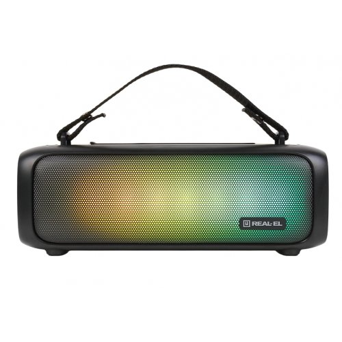 Портативная акустика REAL-EL X-717 (EL121600021) Black купить в Украине: Киев, Днепр, Харьков, Одесса  | Низкая цена, отзывы, характеристики от TELEMART фото