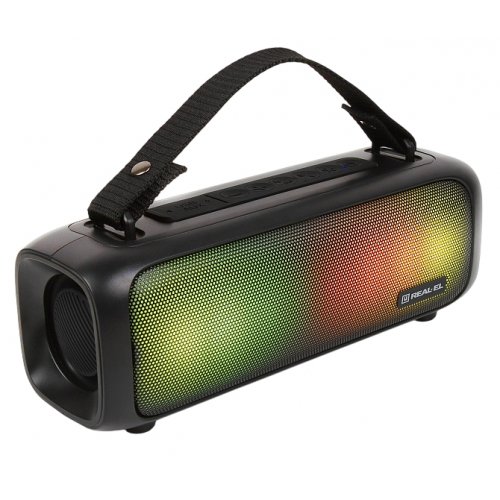Портативная акустика REAL-EL X-717 (EL121600021) Black купить в Украине: Киев, Днепр, Харьков, Одесса  | Низкая цена, отзывы, характеристики от TELEMART фото