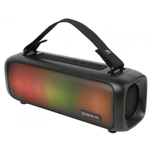 Портативная акустика REAL-EL X-717 (EL121600021) Black купить в Украине: Киев, Днепр, Харьков, Одесса  | Низкая цена, отзывы, характеристики от TELEMART фото