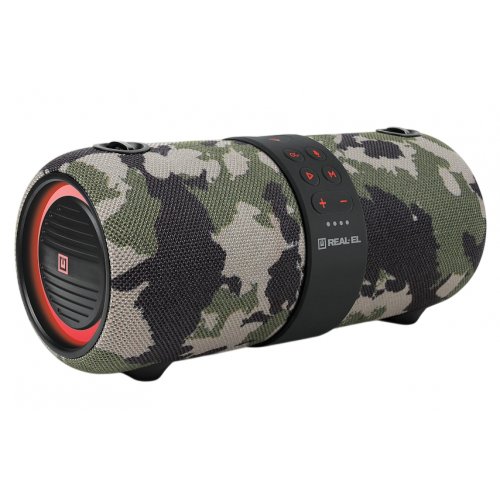 Портативная акустика REAL-EL X-733 (EL121600020) Camo купить в Украине: Киев, Днепр, Харьков, Одесса  | Низкая цена, отзывы, характеристики от TELEMART фото