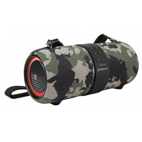 Портативная акустика REAL-EL X-733 (EL121600020) Camo купить в Украине: Киев, Днепр, Харьков, Одесса  | Низкая цена, отзывы, характеристики от TELEMART фото